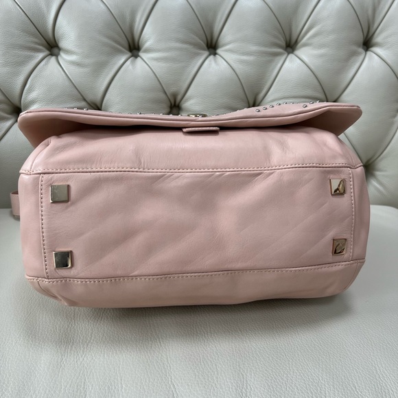 NWT Stuart Weitzman Lamb Leather Studded Bag Shoulder Strap Large - Picture 11 of 13